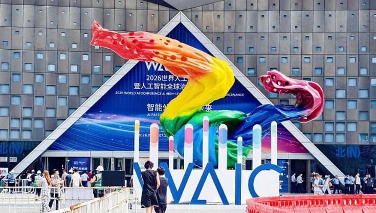 (World AI Conference 2026, Shanghai, Cina. Foto di Chen Yuyu/VCG via Getty Images)