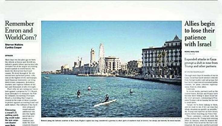 Anteprima: Una città orientata al futuro, l’eterna trasformazione che ha portato Bari sul NYT