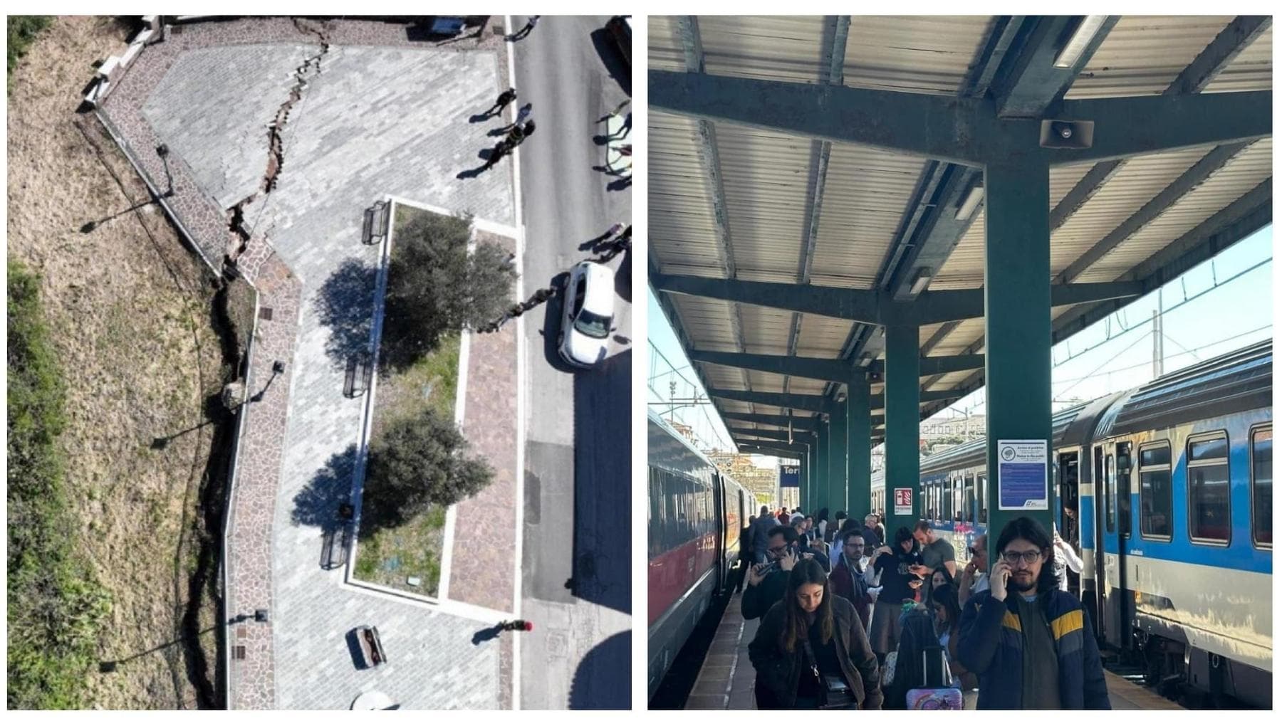 In Molise si risveglia la frana più estesa d’Europa: chiusa l’A14 e stop ai treni
