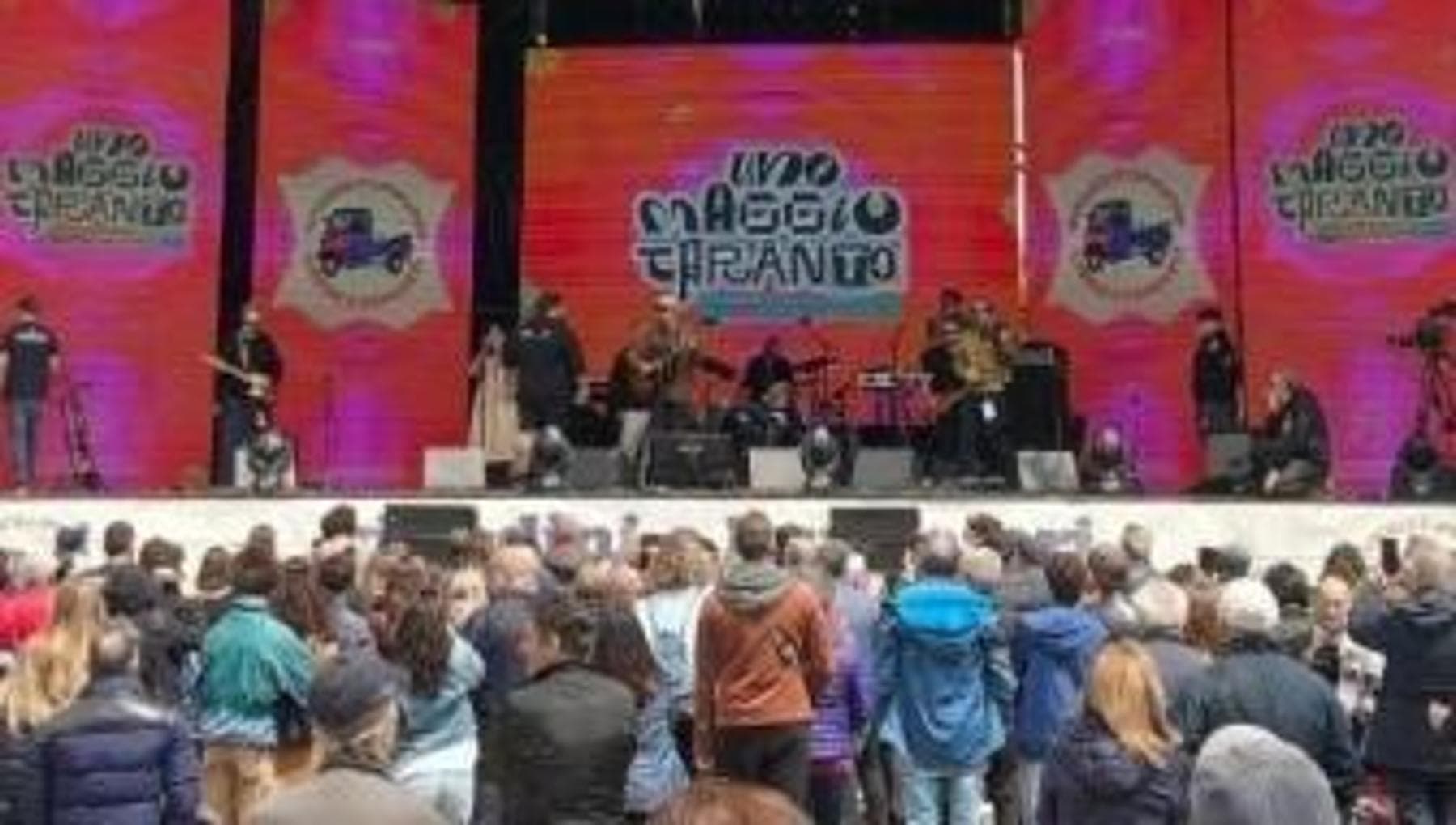 In migliaia a Taranto per il Concertone del Primo Maggio: musica e impegno dalla Palestina all’Ilva