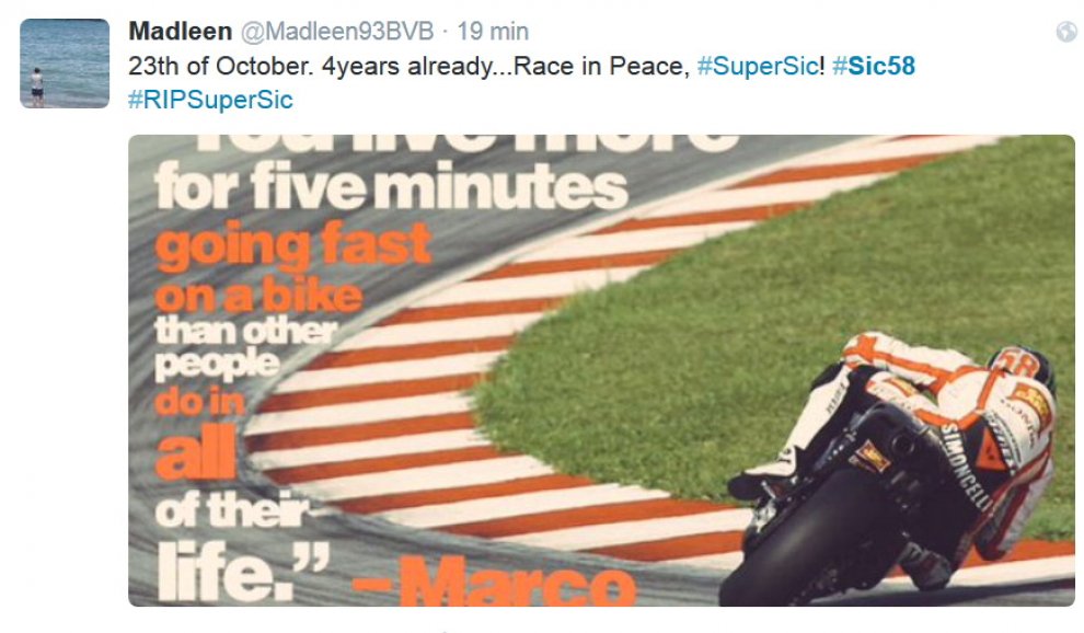 ValeRossi ricorda Simoncelli: "Nessuno muore mai se vive nel cuore di