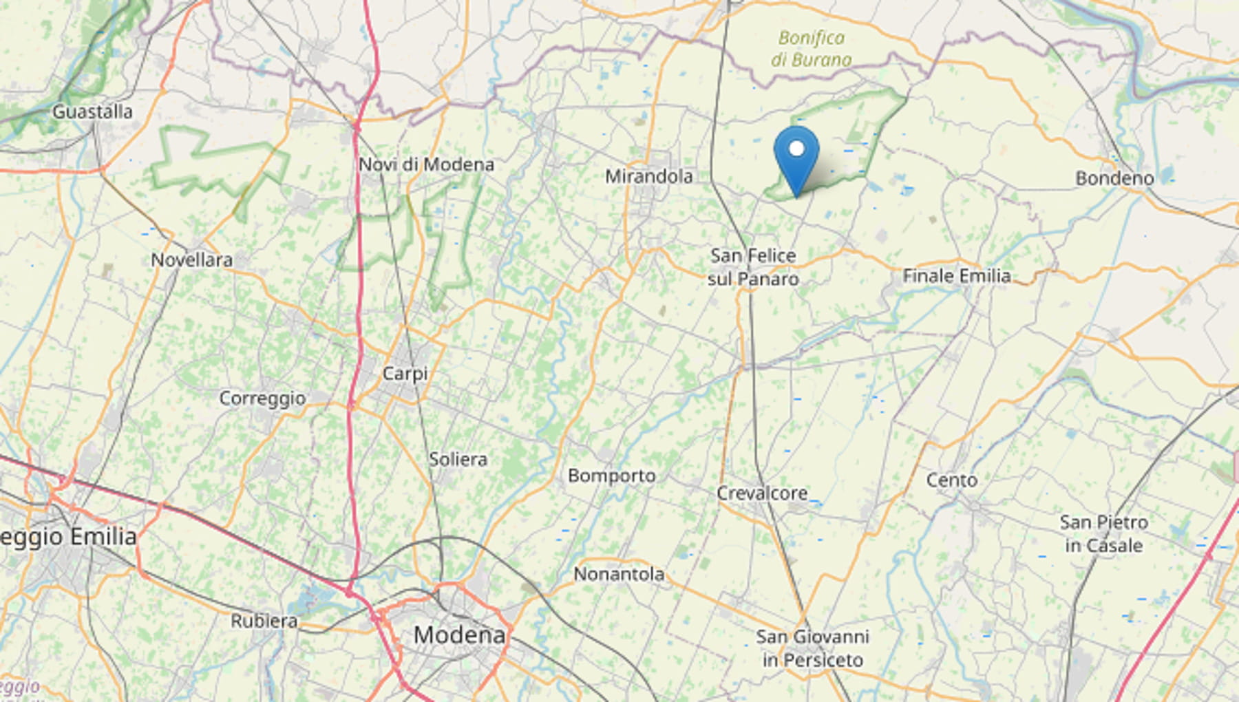 scossa di terremoto a modena