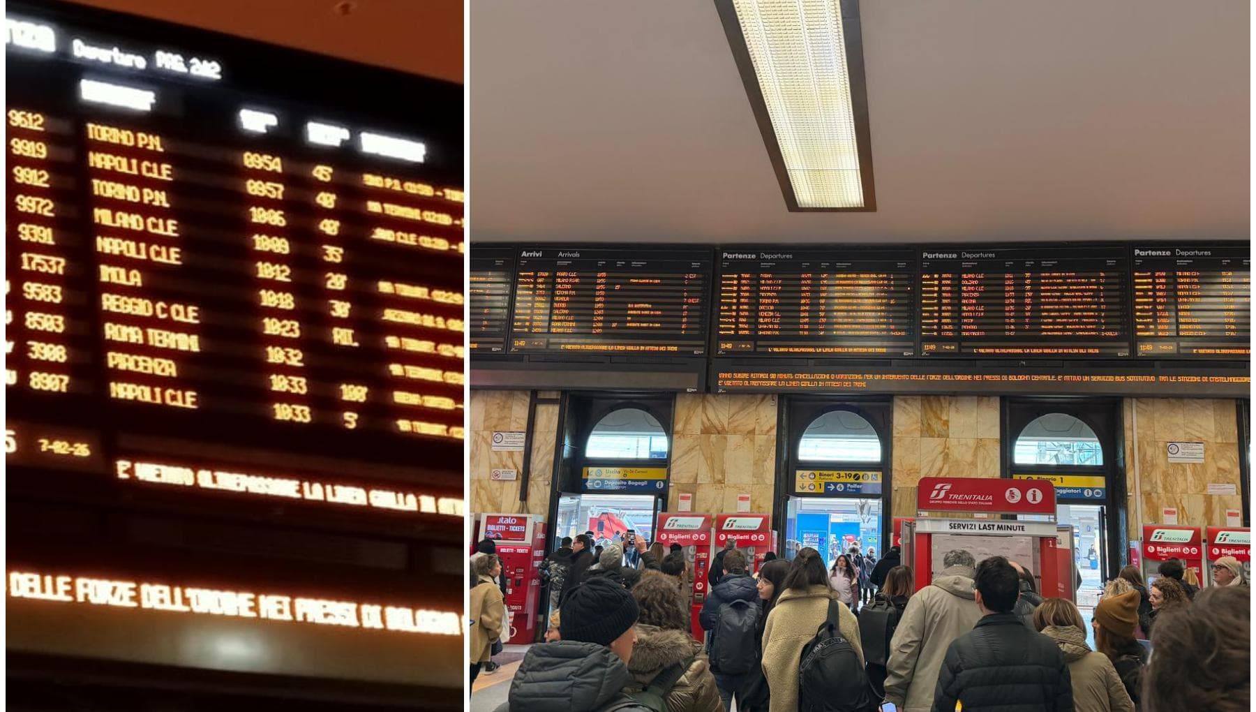 Bologna, ritardi sull’Av fino a 150 minuti per un intervento della polizia. “Ipotesi sabotaggio”