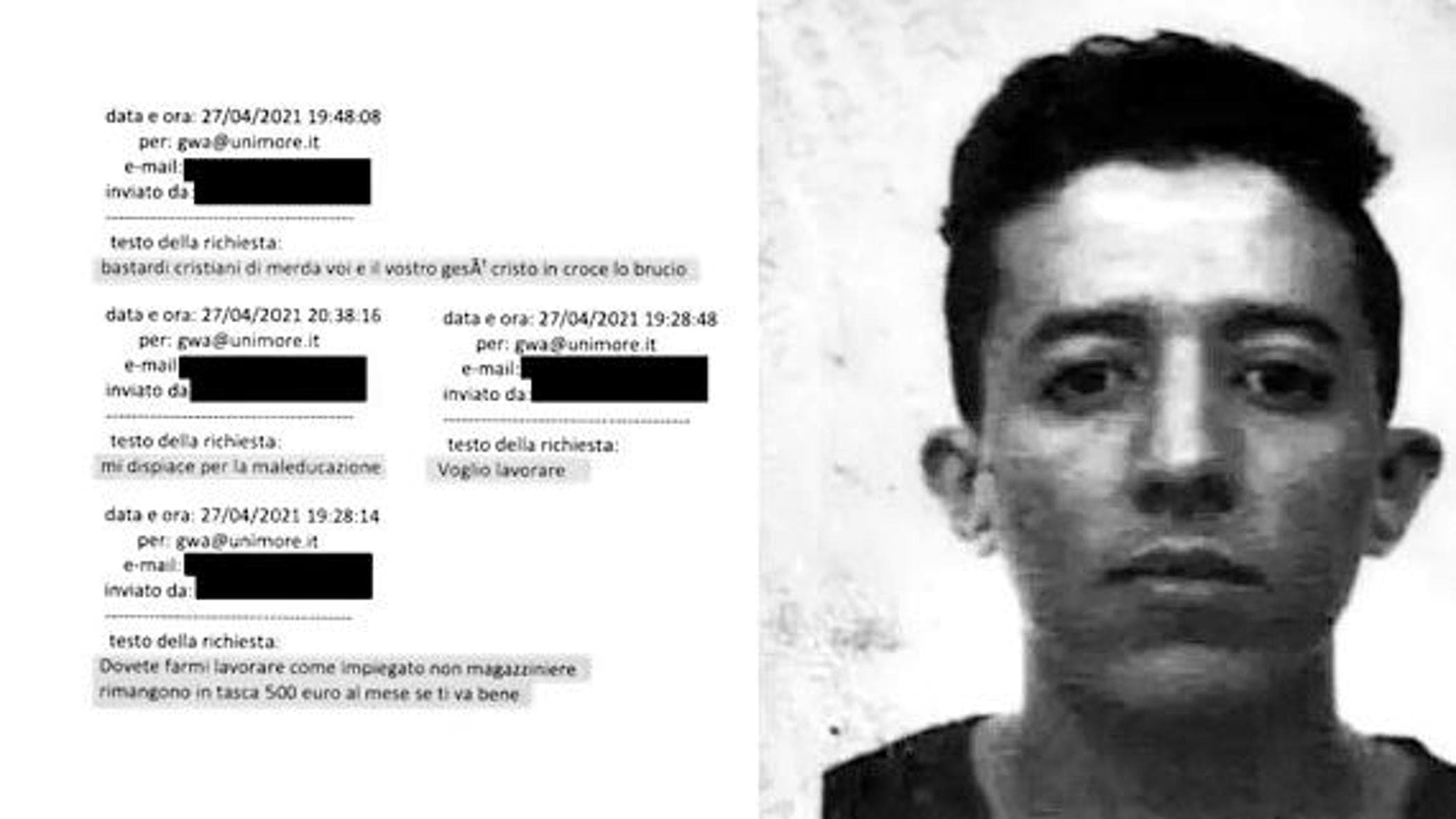 Modena, i deliri di El Koudri:“Sabato sapevo di morire”. E in carcere chiede la Bibbia