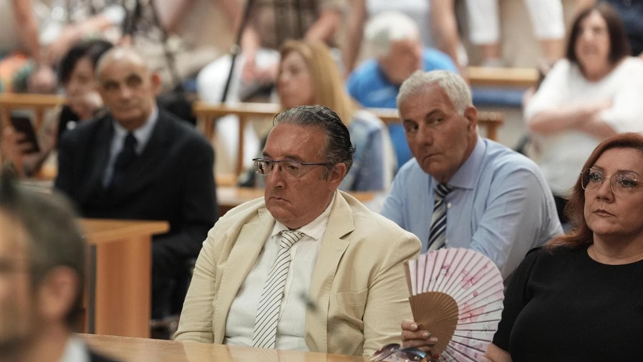 Giuliano Saponi stamattina in aula al processo