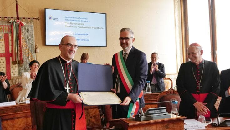 Pizzaballa cittadino onorario di Bologna. “A Gaza paralisi totale. La pace va preparata”