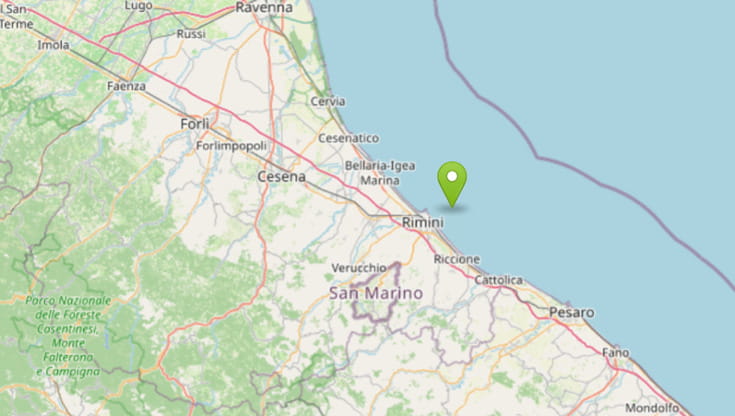 Scossa di terremoto 3,2 al largo della costa di Rimini: “Abbiamo sentito un boato”
