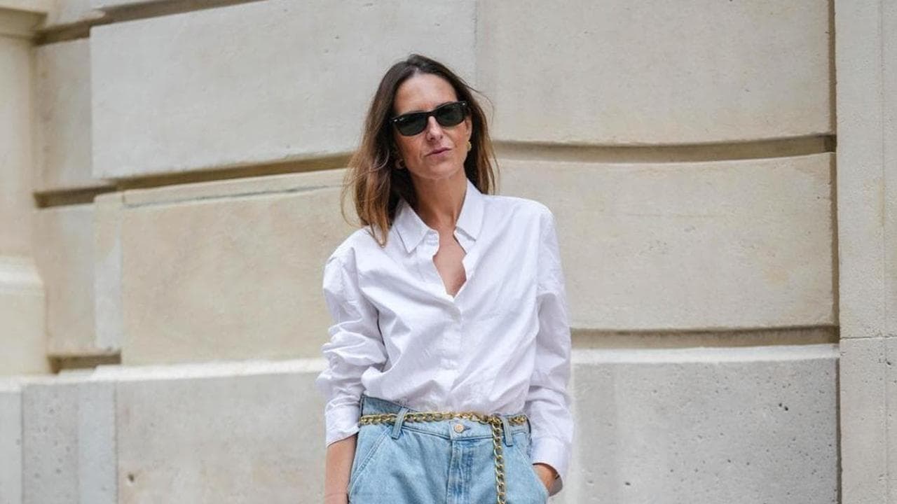 Pieces Curve - Camicia oversize bianca con polsini ampi