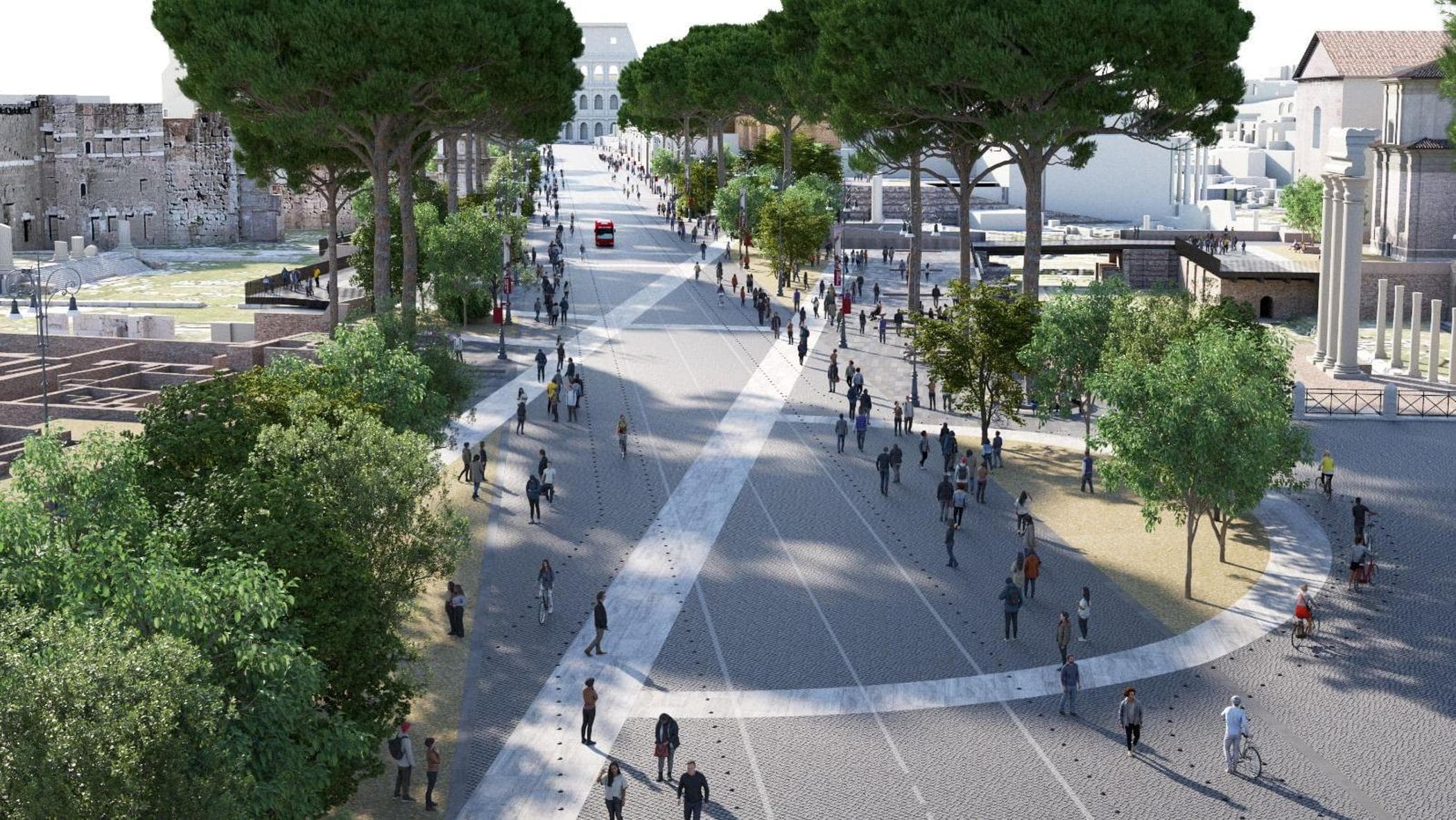 via dei fori imperiali in rome gets a makeover a pedestrian boulevard just steps from the roman ruins da Europe.repubblica.it via dei fori imperiali in rome gets a makeover a pedestrian boulevard just steps from the roman ruins