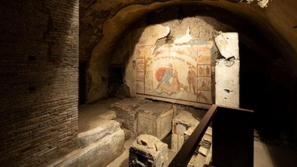 The Barberini Mithraeum’s colours shine anew
