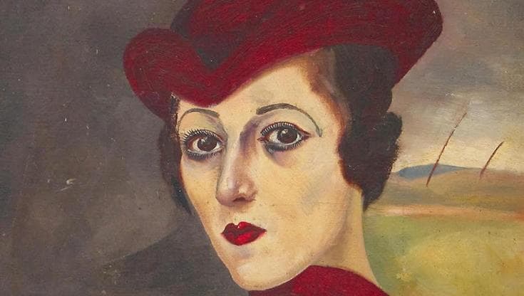 Nori con cappello e sciarpa (foto di Alfonso Napolitano - Archivio Museo Nori De' Nobili)