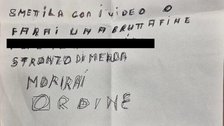 Lettera con minacce di morte a Vincenzo Del Regno, segretario comunale di Impruneta