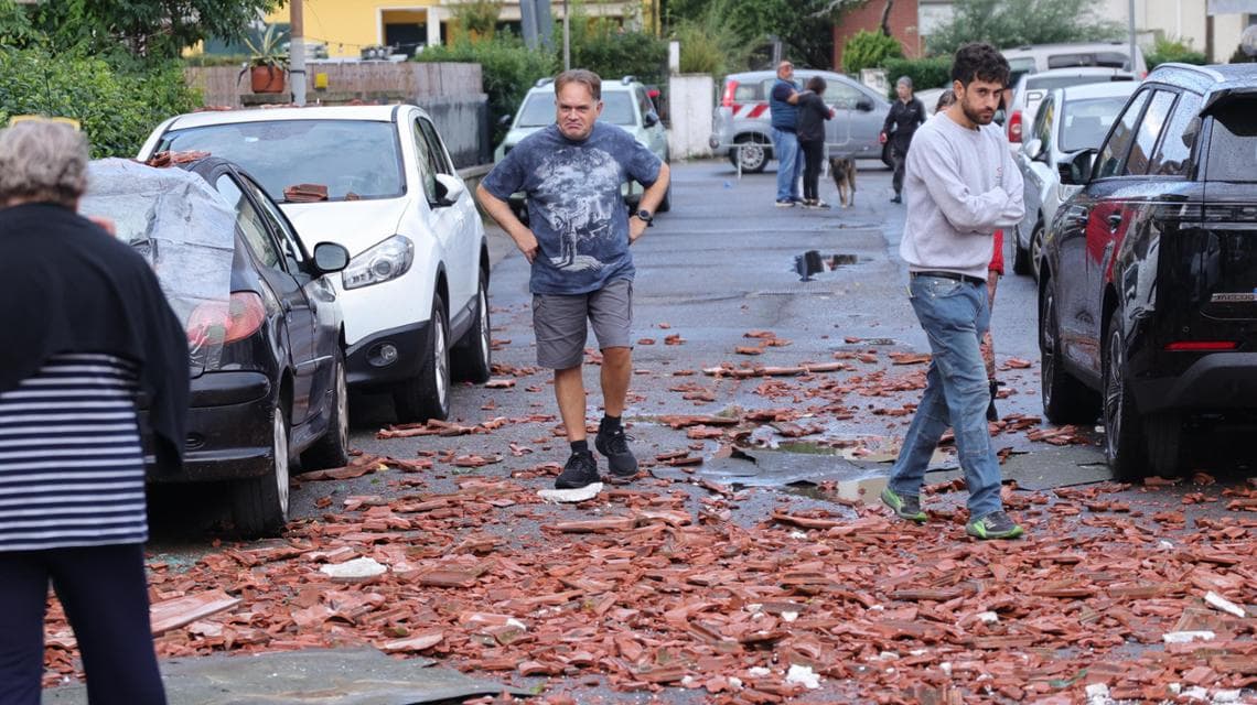 Gli effetti del maltempo a Viareggio