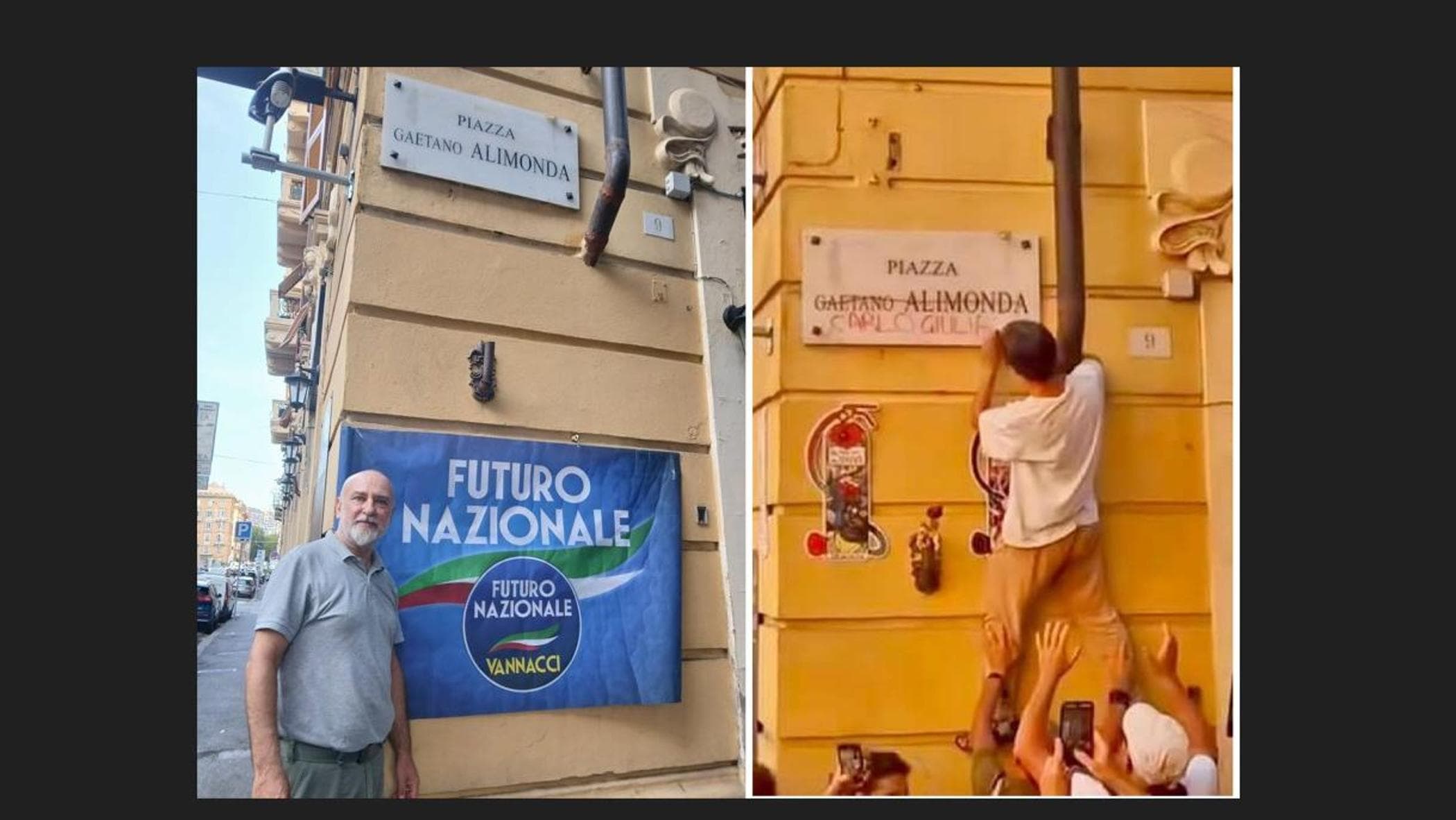 vannacci fa cancellare il nome di carlo giuliani dalla targa di piazza alimonda da Genova.repubblica.it vannacci fa cancellare il nome di carlo giuliani dalla targa di piazza alimonda