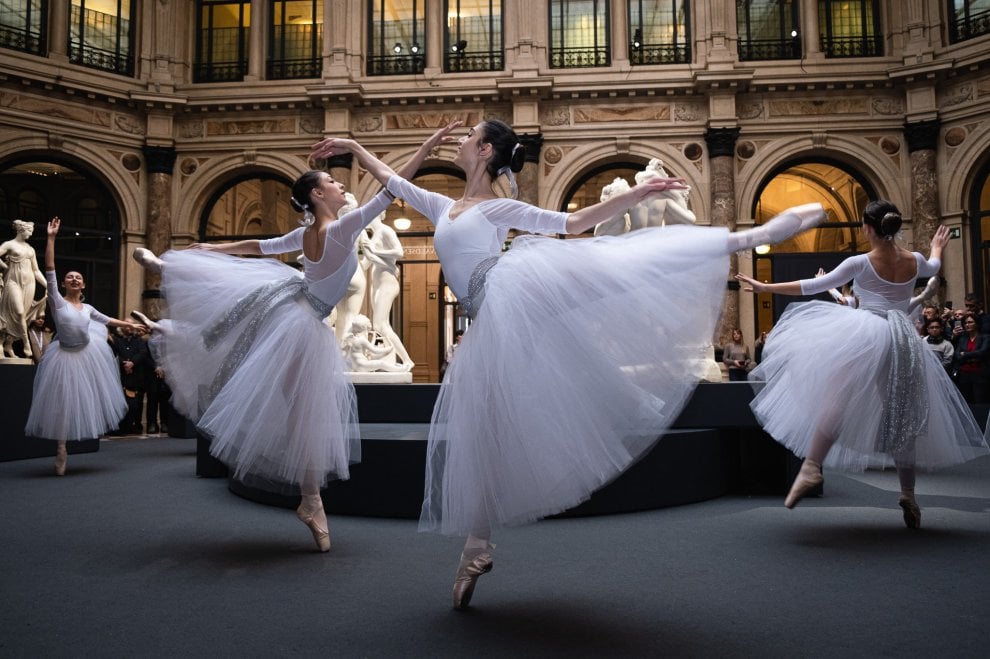 Si Vede Sulla Testa Delle Ballerine Classiche
