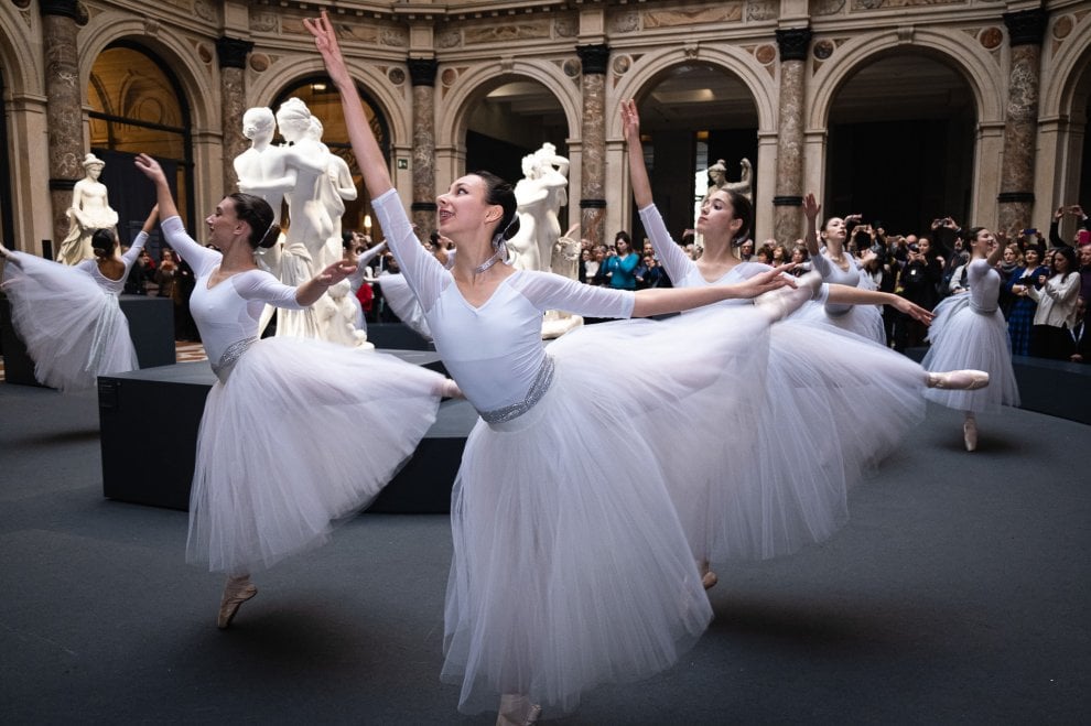 Si Vede Sulla Testa Delle Ballerine Classiche