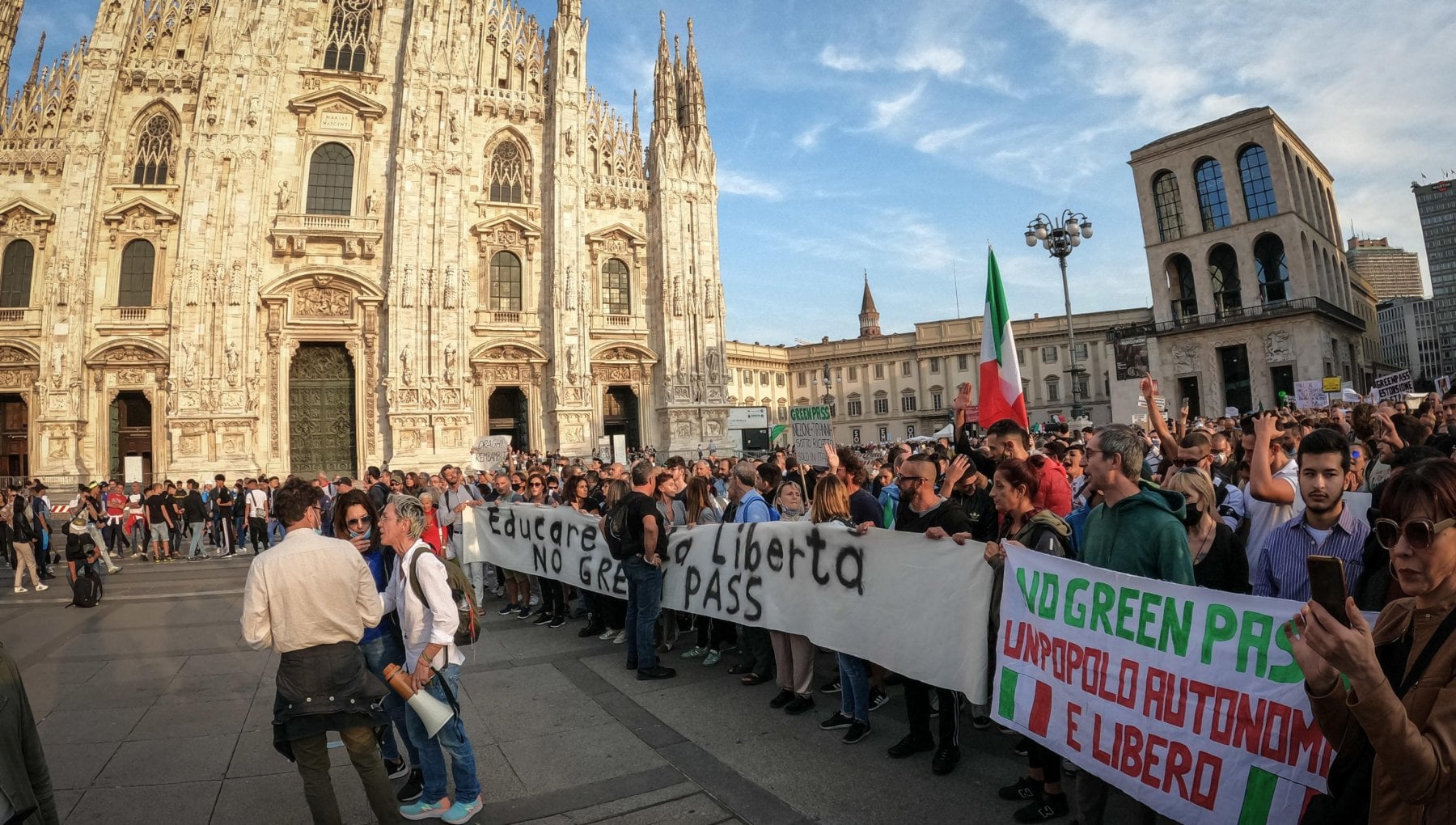Corteo No Green Pass A Milano La Giudice Carcere Per Un Manifestante 