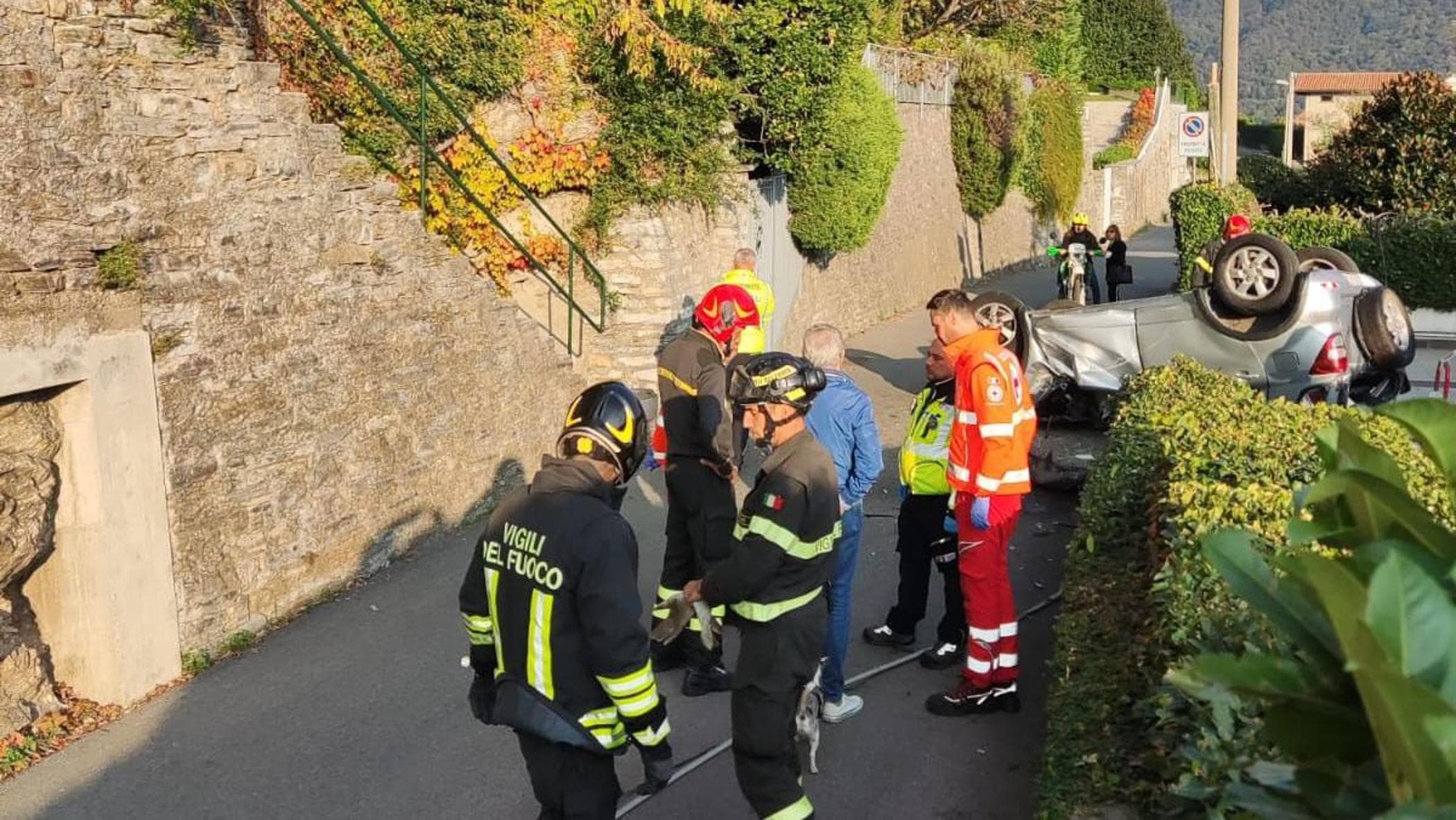 Como, si ribalta con l’auto e precipita per quindici metri: morto ...