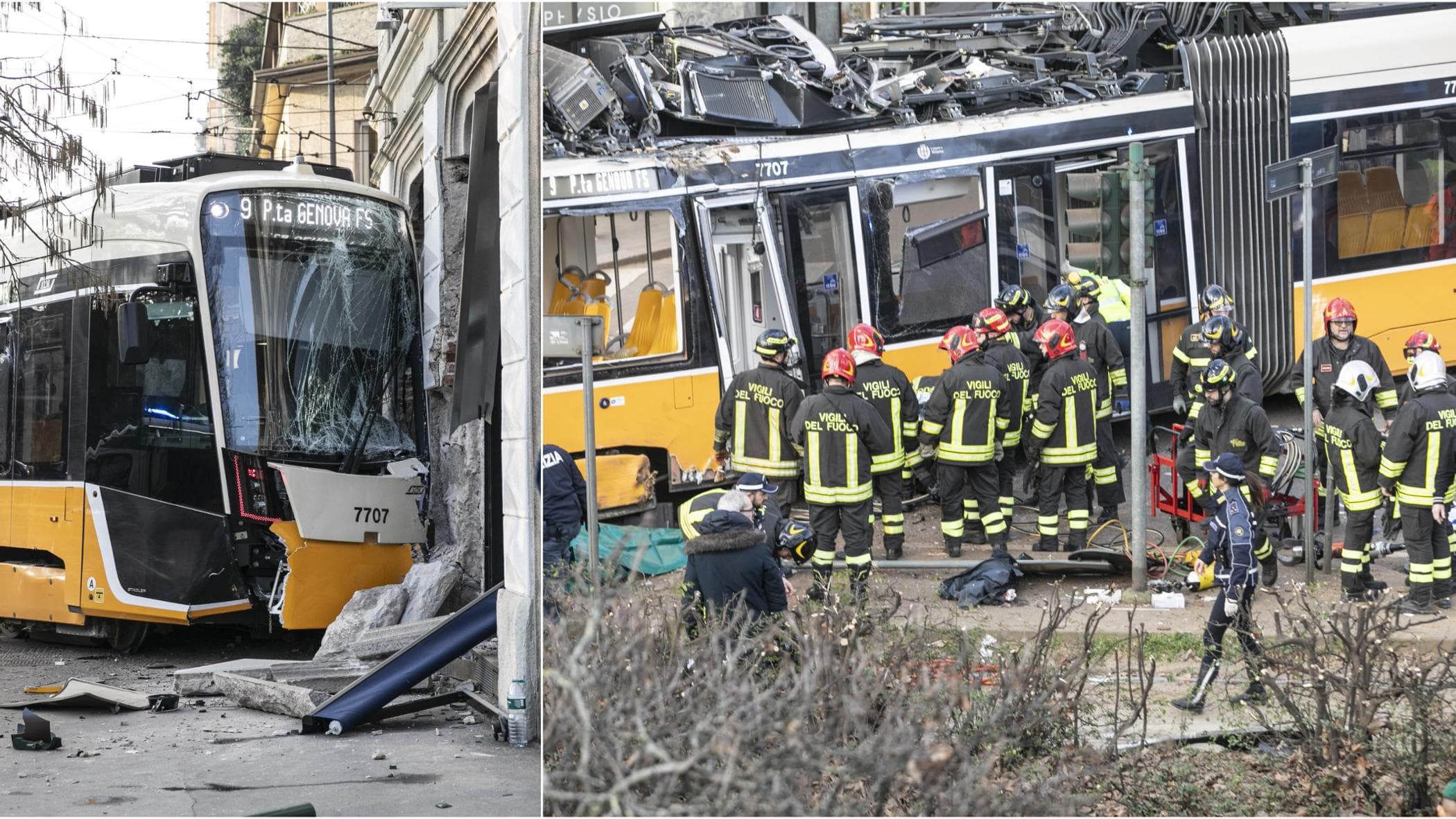 Milano, deraglia tram 9: un morto e 39 feriti. Procuratore Viola: “Si indaga per omicidio colposo”