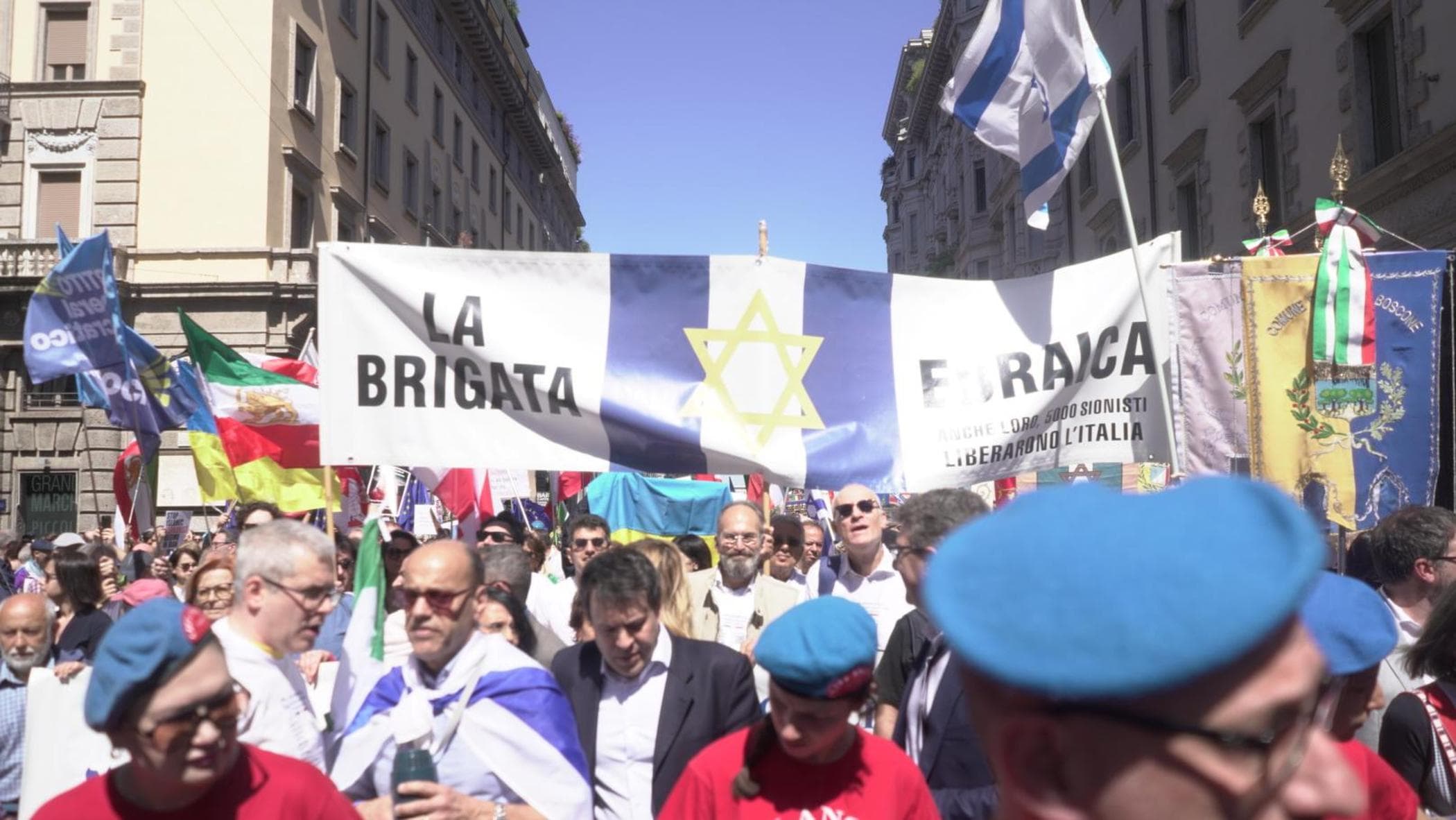 Brigata Ebraica al 25 Aprile, in prima fila Eyal Mizrahi: sua la frase in tv “definisci bambino”