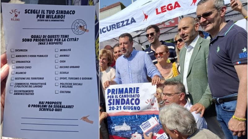 Anteprima: Salvini ai gazebo della Lega: “Per fare il sindaco c’è tempo. Io al Viminale? Sto bene do…