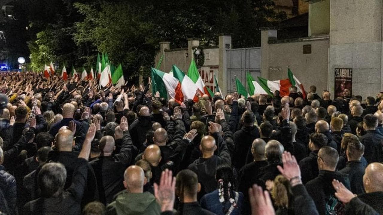 Saluti romani al corteo per Ramelli del 2019: confermate in appello 23 assoluzioni