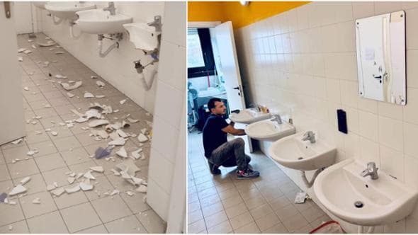 Scuola devastata a Rozzano, imprenditore egiziano ripara i danni: Magdy era cresciuto in comunità