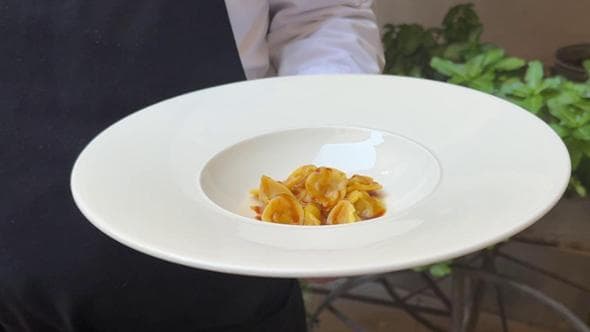 Il fagiano di Michele Ricci: con la liquirizia, dentro un tortello