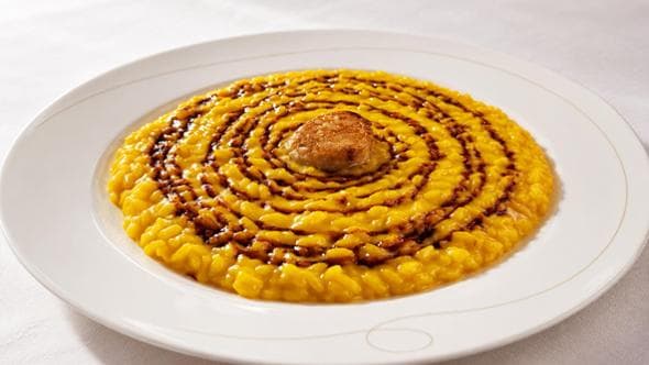La maestria di Giancarlo Morelli con il risotto
