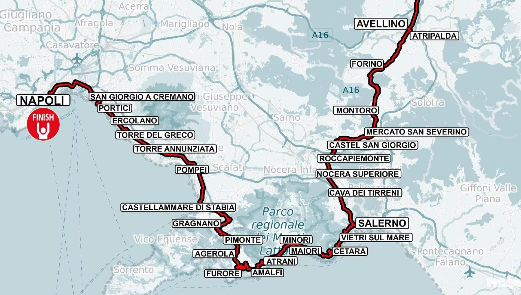 Giro della Campania, domenica 20 settembre strade chiuse e sosta ...