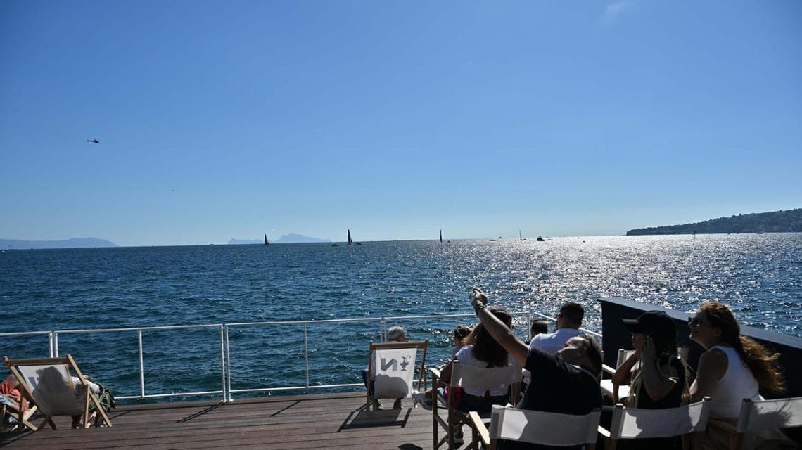 24/09/2026 Napoli. Piattaforme lungomare per vedere America's Cup 
Foto/Felice De Martino