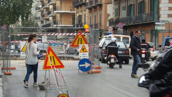 Scavi tra via Cavour e via Roma, nel centro di Palermo traffico in tilt ...