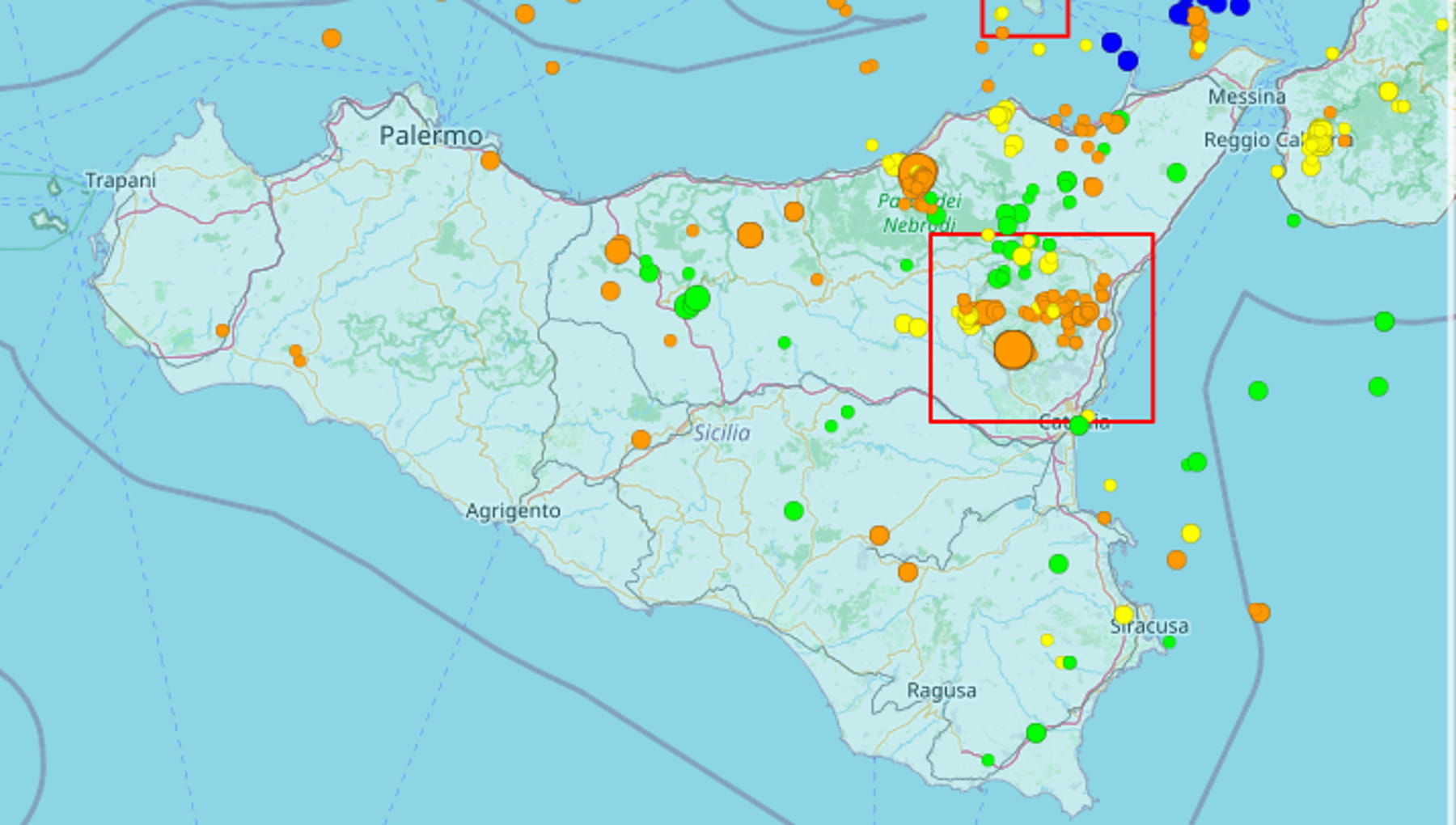 Terremoto a Catania, scossa di magnitudo tra 4.1 e 4.6