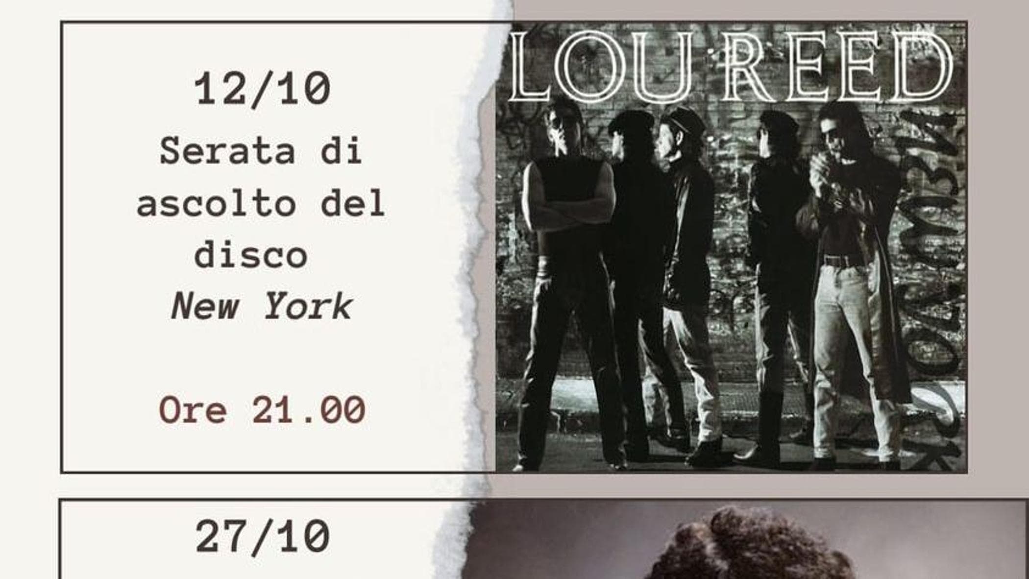 Omaggio a Lou Reed in Santa Brigida con Emanuele Nidi e Nicolas De ...
