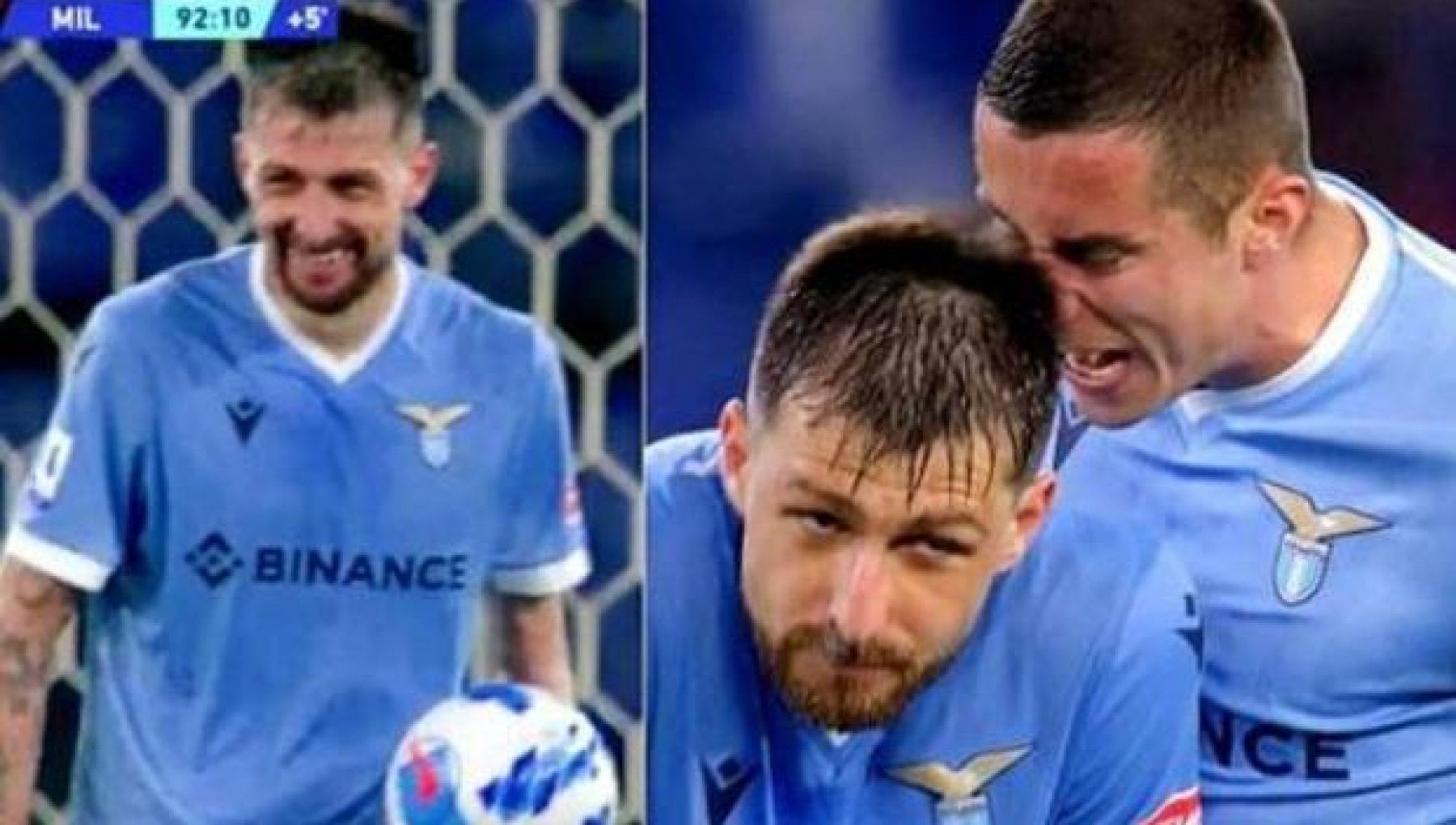 Lazio Milan II sorriso Di Acerbi Dopo Il 2 1 Fa Infuriare I Tifosi 