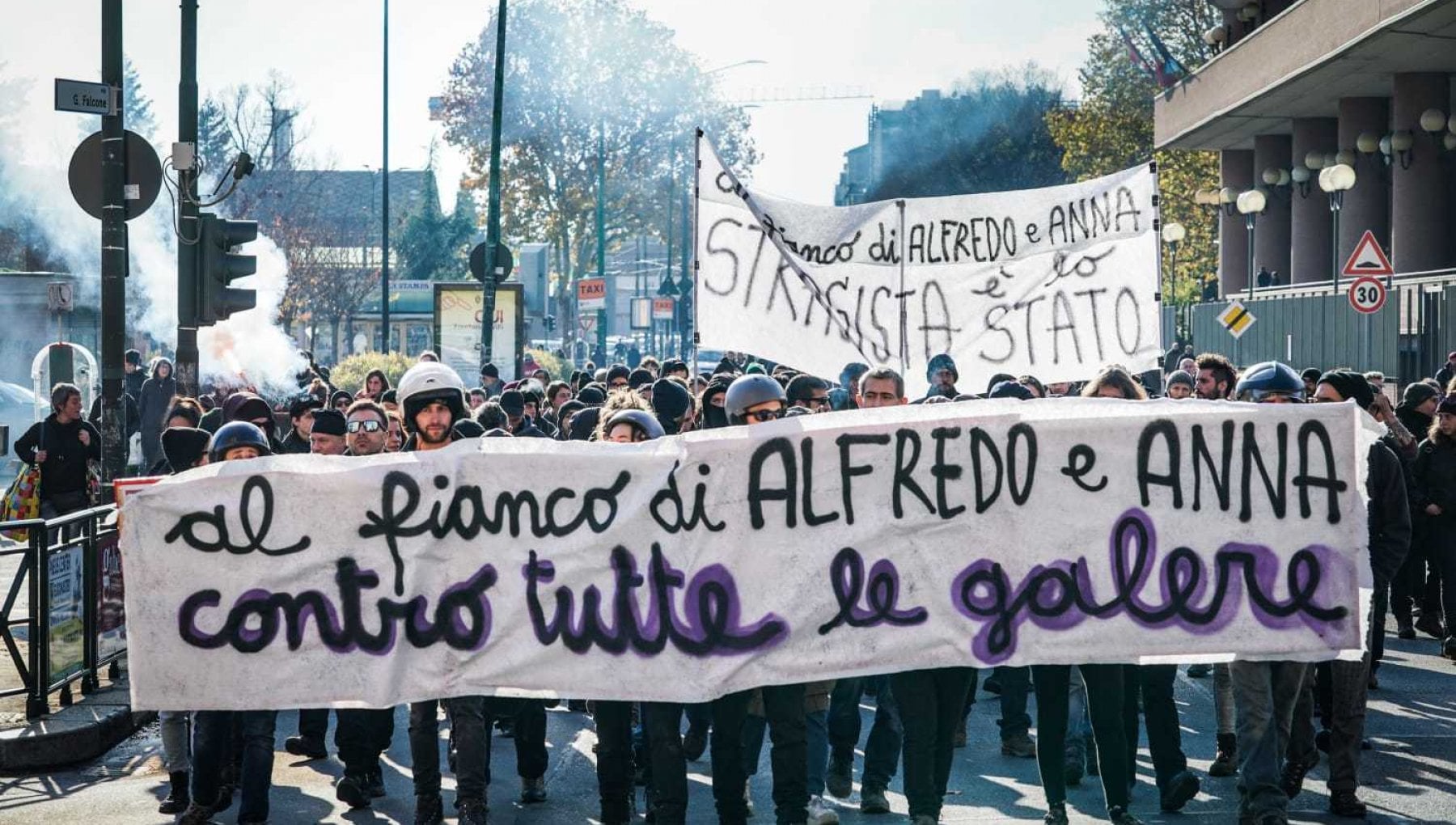 Cospito Chiesto L ergastolo Gli Anarchici In Corteo A Torino 