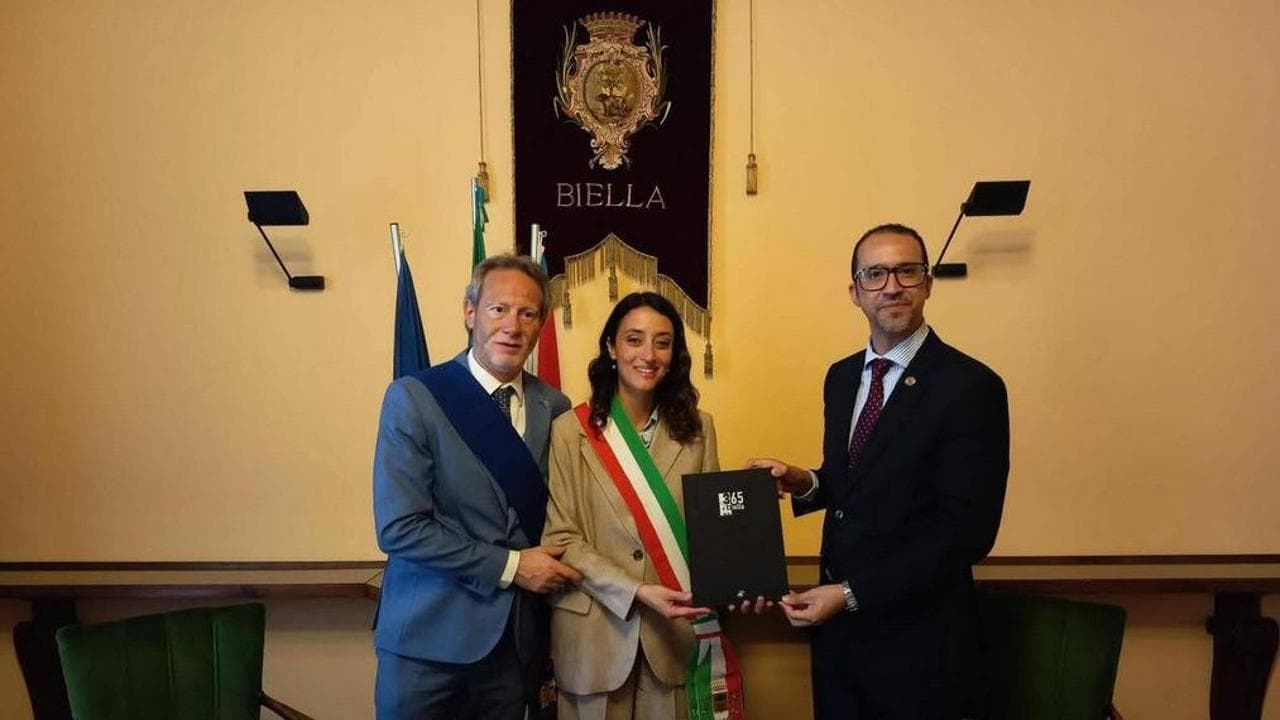 Emanuele Ramella Pralungo (presidente provinciale), Sara Gentile (vice-sindaco) e Yassine Dadi (console marocchino)