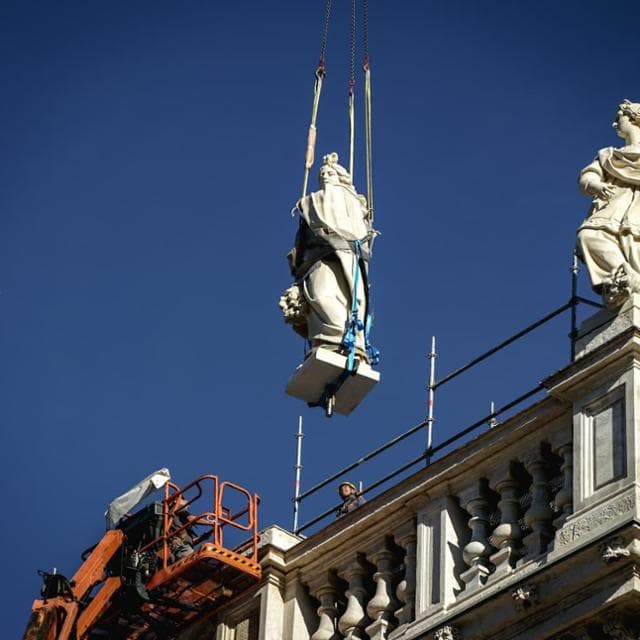 Sulla terrazza di Palazzo Madama tornano le statue del “Buon governo”