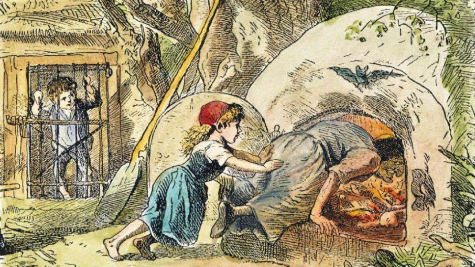 Hansel e Gretel in un'illustrazione di Theodor Hosemann