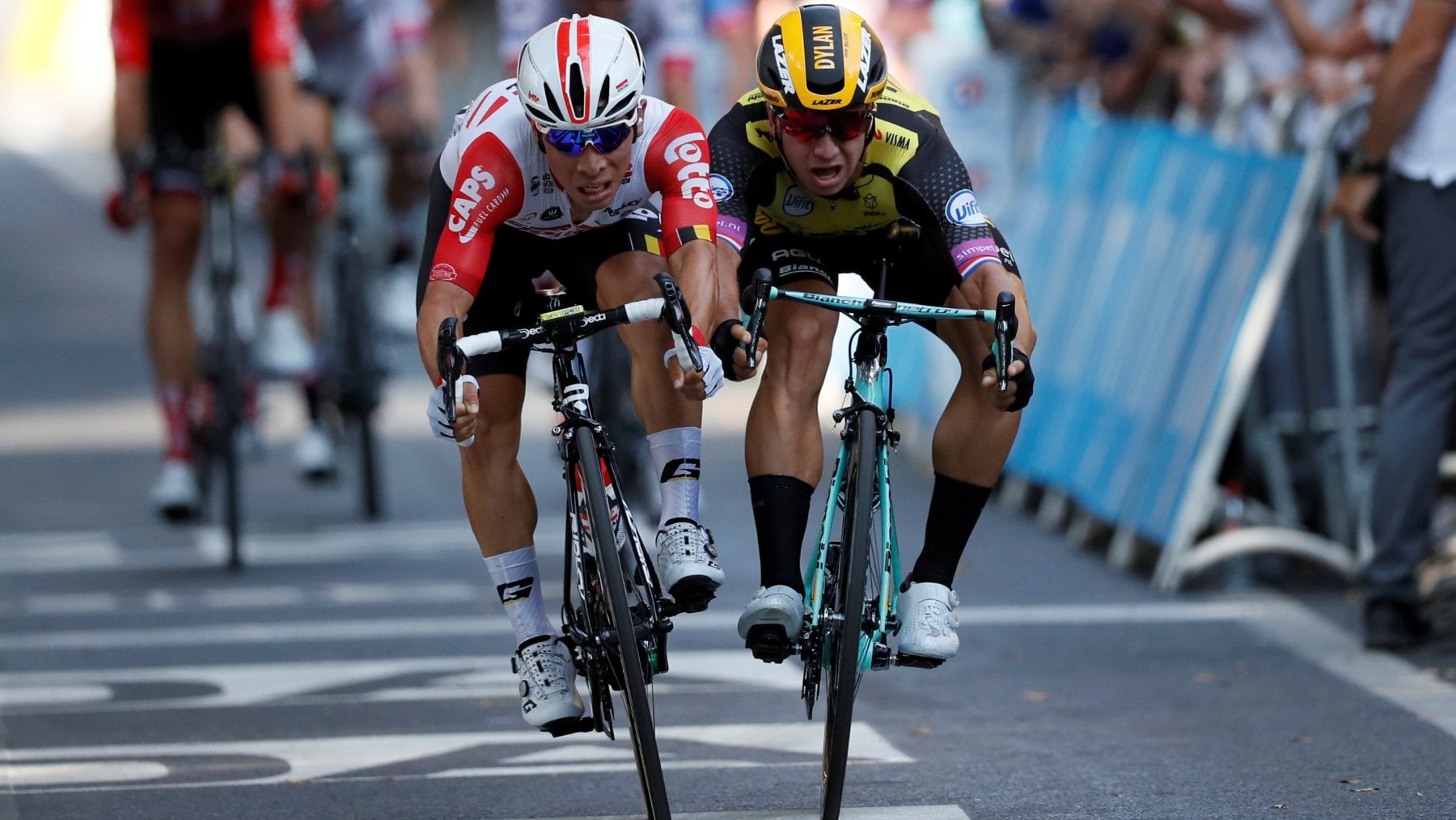 &nbsp;Caleb Ewan e Dylan Groenewegen