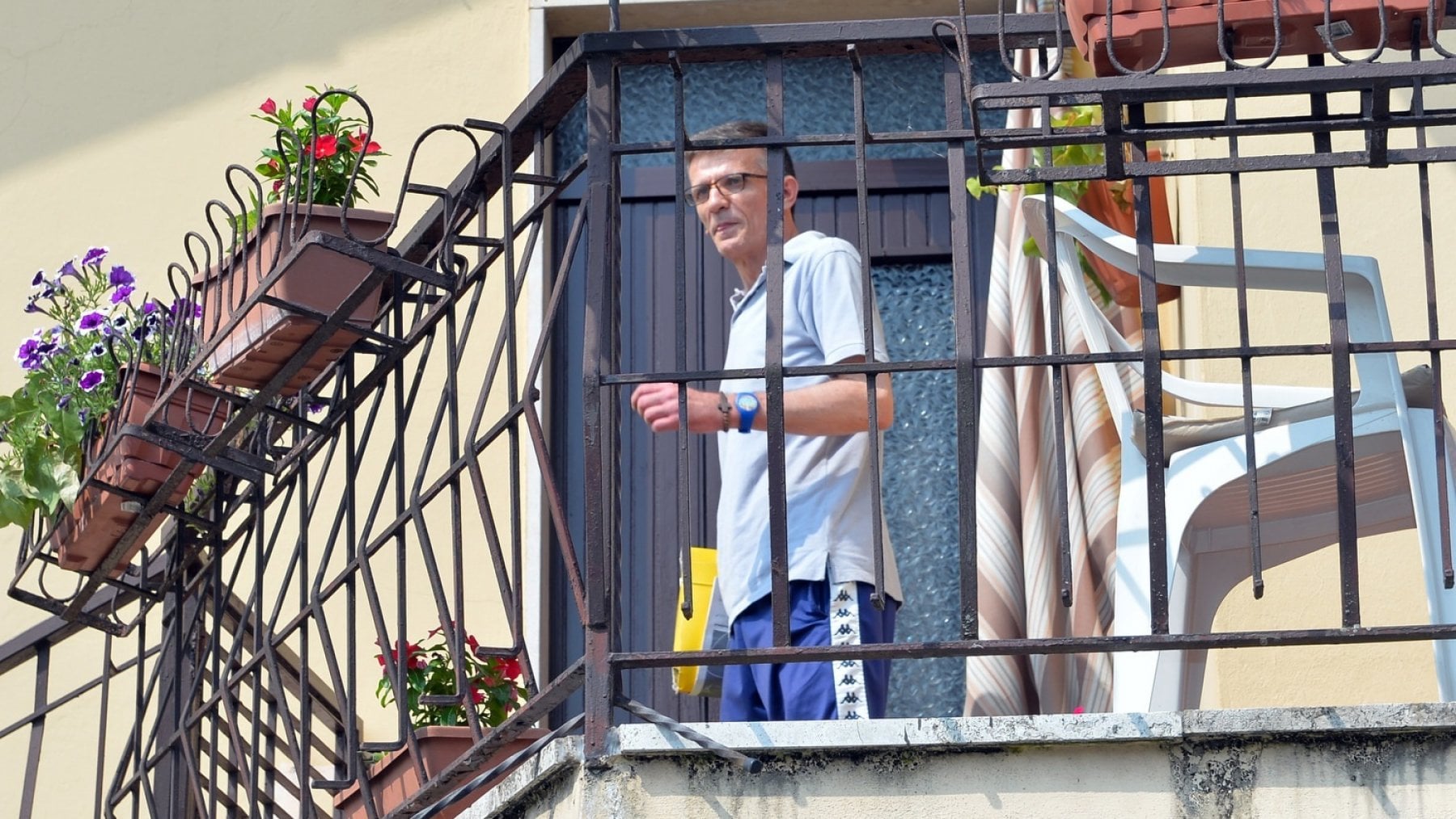 &nbsp;Stefano Binda, 51 anni, a casa Brebbia il giorno dopo l'assoluzione