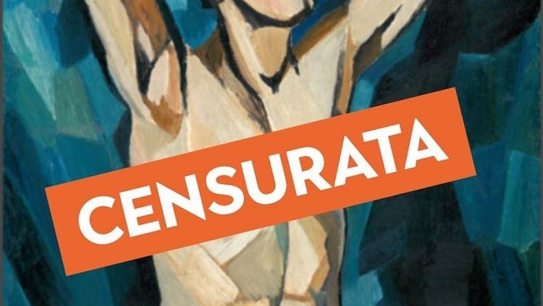 Il montaggio postato da Palazzo Strozzi, con la parola &ldquo;censurata&rdquo;&nbsp;in vista, dopo il blocco di Instagram ai nudi di Natalia Goncharova