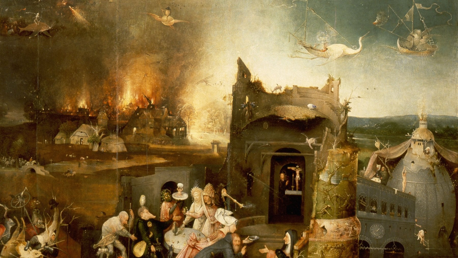 Le Tentazioni di sant'Antonio di Hieronymus Bosch, particolare (1501)