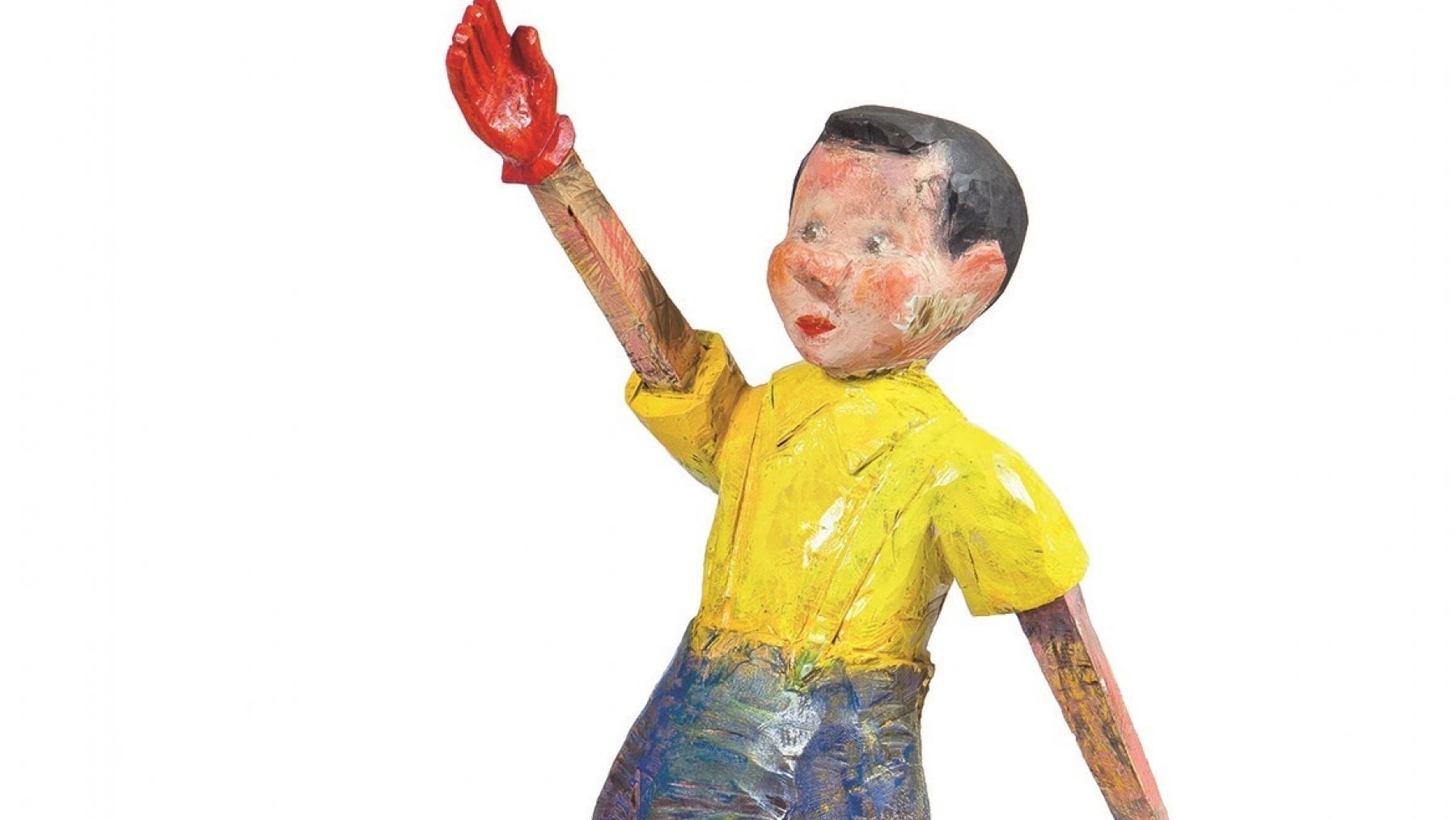 Red Gloves, Yellow Shirt di Jim Dine (2013, dettaglio) - Credit: Michael Tropea