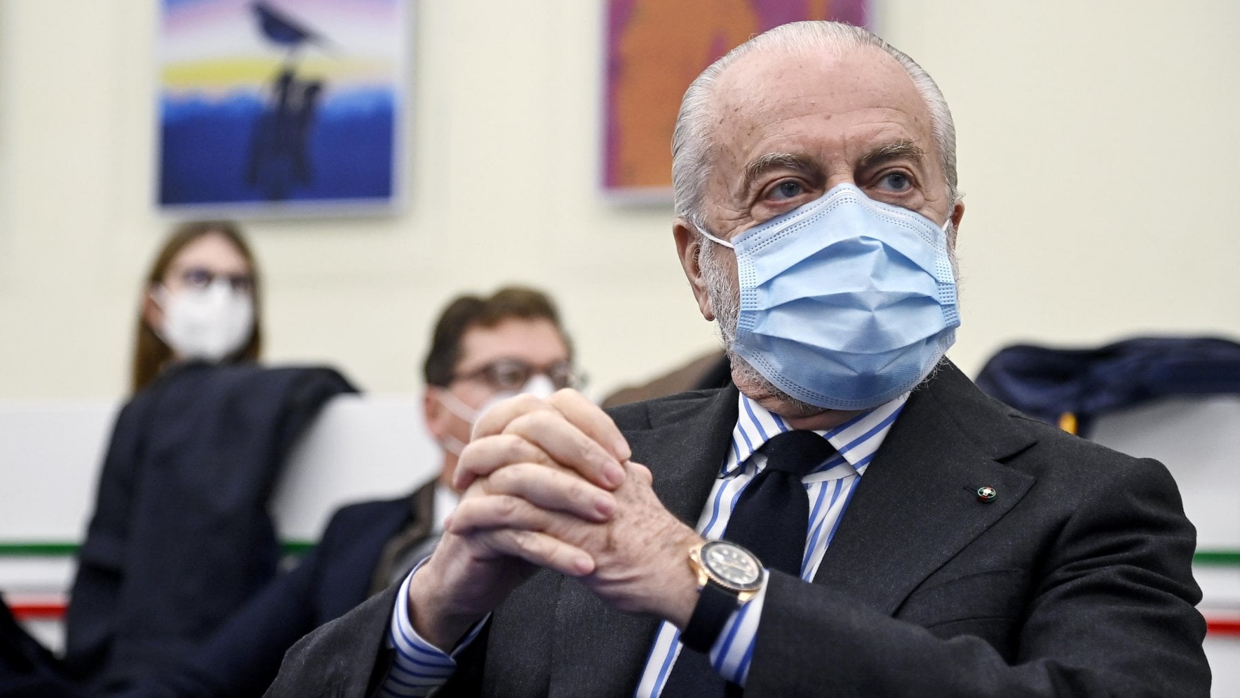 Il presidente del Napoli Aurelio De Laurentiis