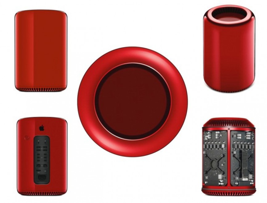 Apple, un Mac Pro rosso per beneficenza
