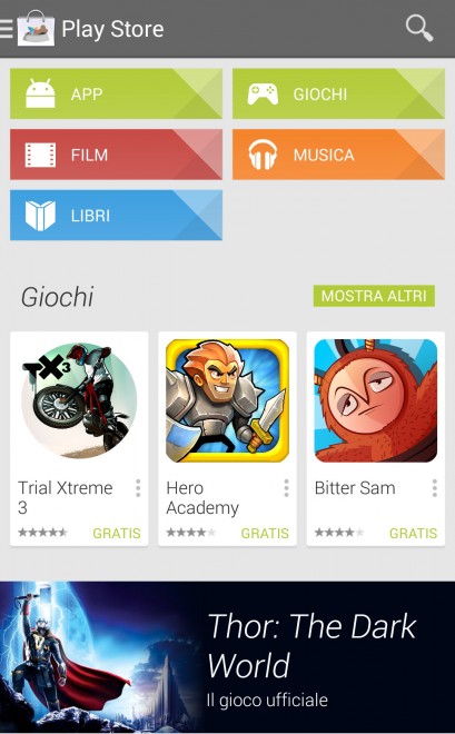 Google, anche il cinema sul Play Store