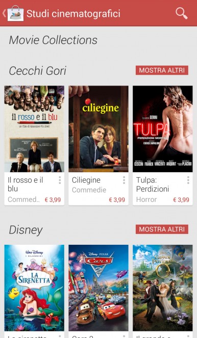 Google, anche il cinema sul Play Store