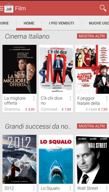 Google, anche il cinema sul Play Store