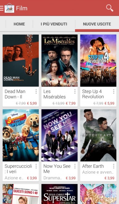 Google, anche il cinema sul Play Store